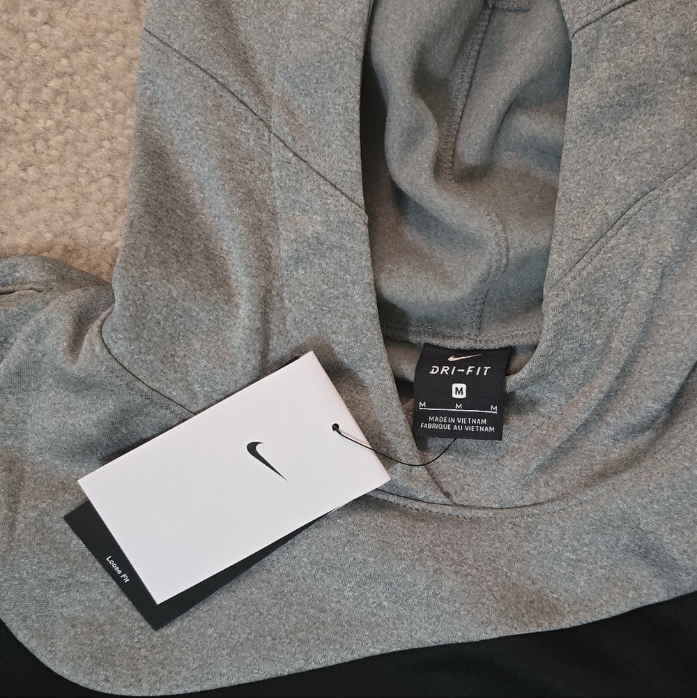 Nike Dri-fit Grey Hoodie & Joggers Set with Black Swoosh - Picture 3 of 6